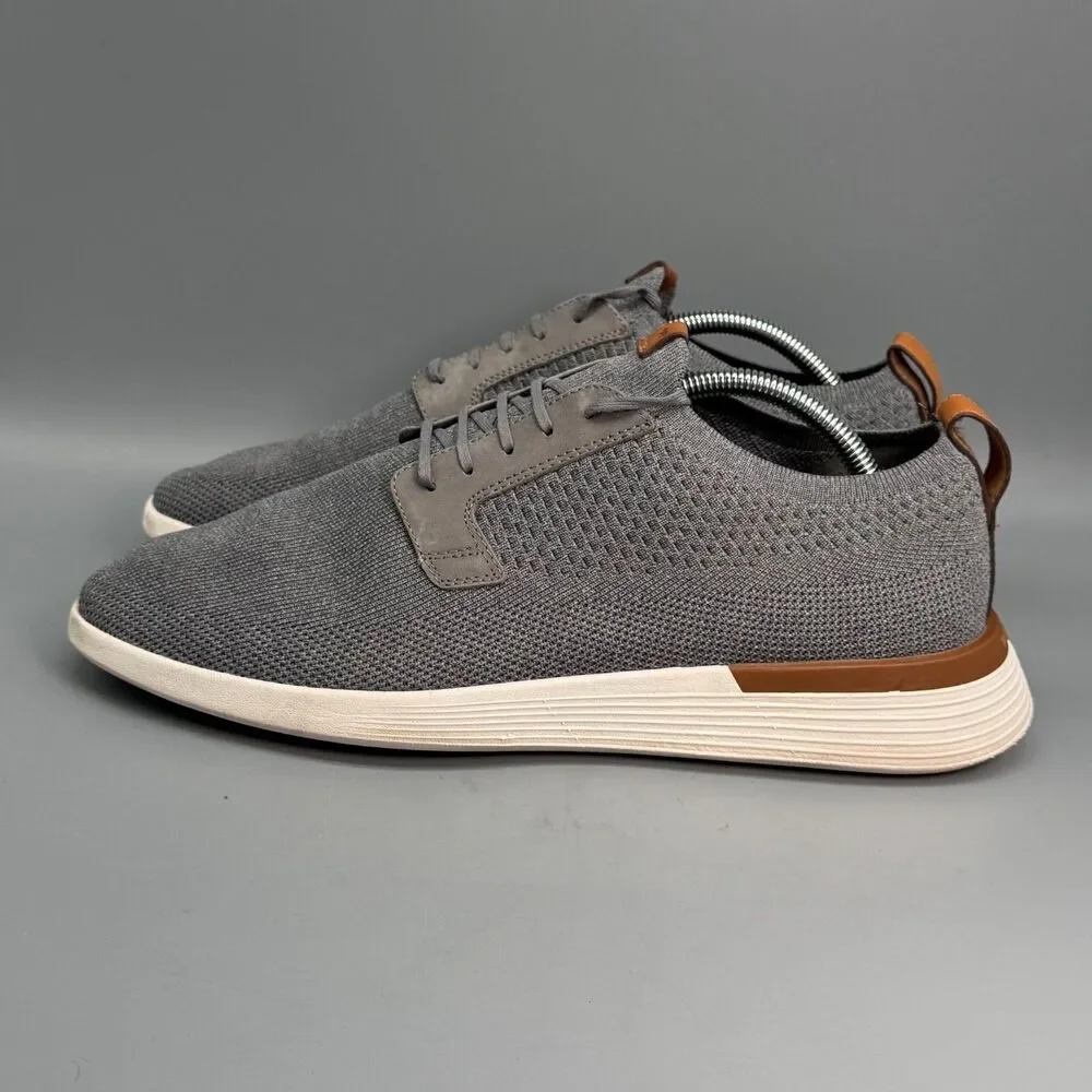 Wolf & Shepherd SwiftKnit Men's 11 Gray White Mesh Low Top Derby Sneakers Shoes - Picture 4 of 10